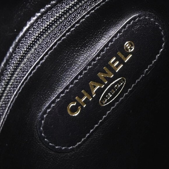 Chanel Black Canvas Lambskin Bicolore 2way Duffle Handbag 155094 - Picture 9 of 10